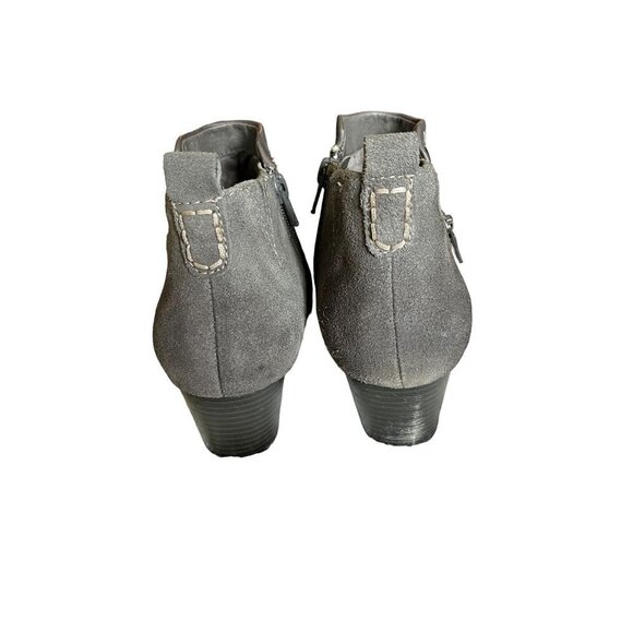 Earth Conway Maple Leather Women's Gray Zipper Ankle & Booties Boots Size 8.5 - Picture 7 of 13